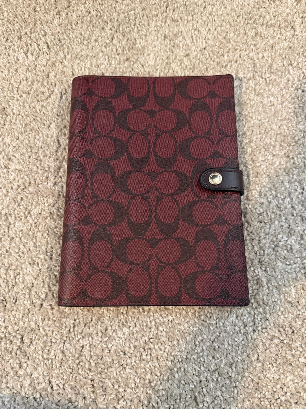 Coach Signature Canvas Notebook